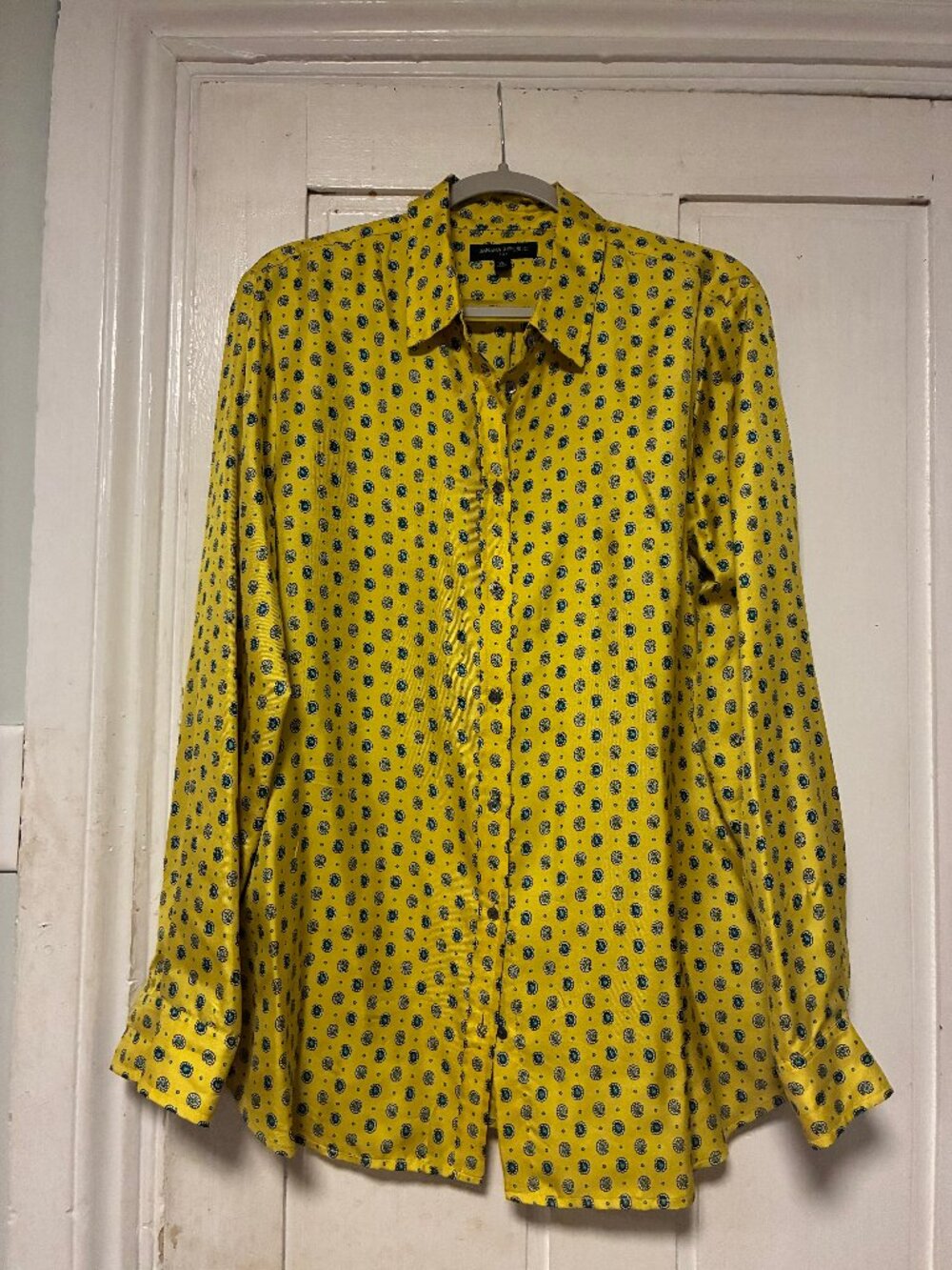 Banana Republic XL Silk Paisley Blouse